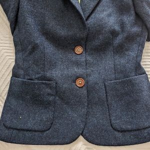 Boden Blue Green Wool Blazer Size 8